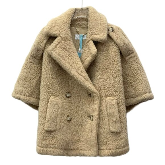 MaxMara Adesso Series Camel Hair Double-Opening Collar Cape Cloak